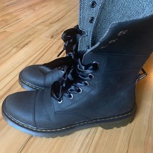 Ribbon-laced Doc Martens